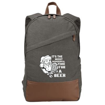 Most Wonderful Time For A Beer Cotton Canvas Backpack