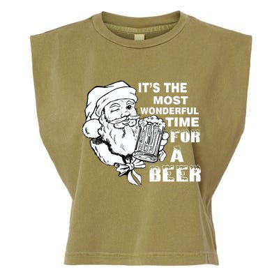 Most Wonderful Time For A Beer Garment-Dyed Women's Muscle Tee