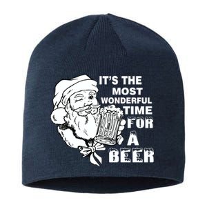 Most Wonderful Time For A Beer Sustainable Beanie