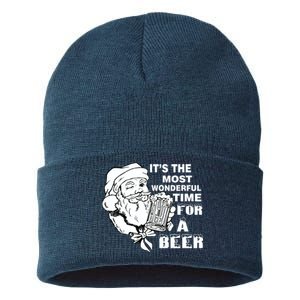 Most Wonderful Time For A Beer Sustainable Knit Beanie