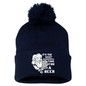 Most Wonderful Time For A Beer Pom Pom 12in Knit Beanie