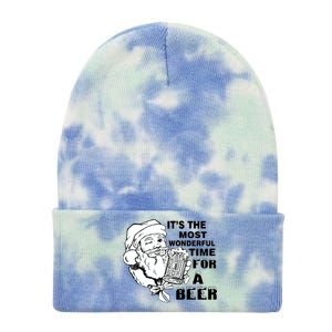 Most Wonderful Time For A Beer Tie Dye 12in Knit Beanie