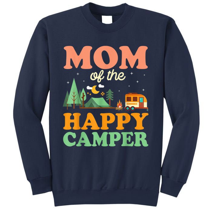 Mom Of The Happy Camper Shirt Wo 1st Bday Camping Trip Sweatshirt