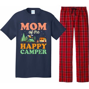 Mom Of The Happy Camper Shirt Wo 1st Bday Camping Trip Pajama Set