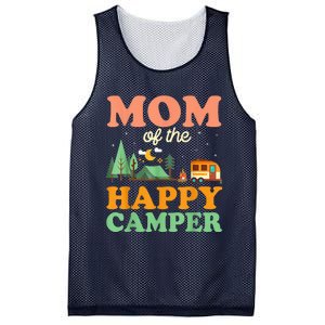 Mom Of The Happy Camper Shirt Wo 1st Bday Camping Trip Mesh Reversible Basketball Jersey Tank