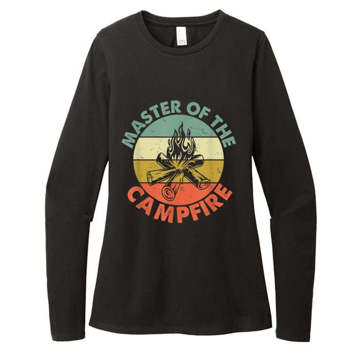 Master Of The Campfire Dad Camping Camping Dad Gift Womens CVC Long Sleeve Shirt