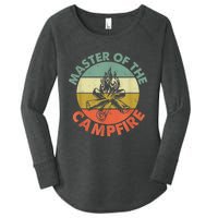 Master Of The Campfire Dad Camping Camping Dad Gift Women's Perfect Tri Tunic Long Sleeve Shirt