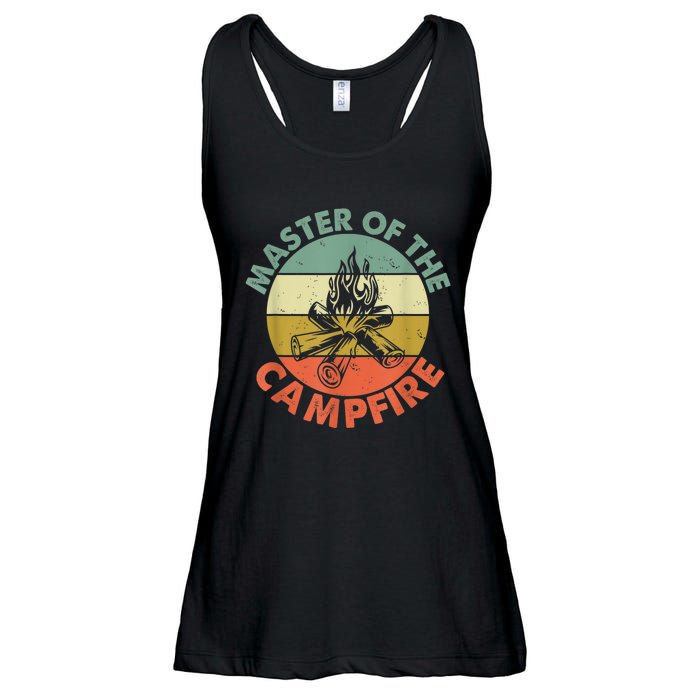 Master Of The Campfire Dad Camping Camping Dad Gift Ladies Essential Flowy Tank