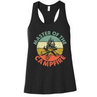 Master Of The Campfire Dad Camping Camping Dad Gift Women's Racerback Tank