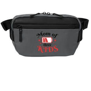 Mom Of Three Kids Battery Low Crossbody Pack