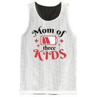 Mom Of Three Kids Battery Low Mesh Reversible Basketball Jersey Tank