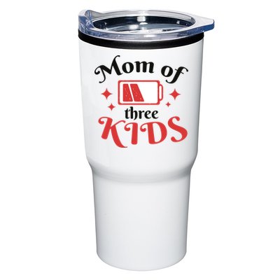 Mom Of Three Kids Battery Low Tumbler