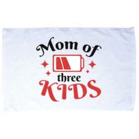 Mom Of Three Kids Battery Low Microfiber Hand Towel