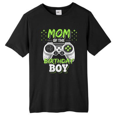 Mom Of The Birthday Boy Matching Video Gamer Party Tall Fusion ChromaSoft Performance T-Shirt