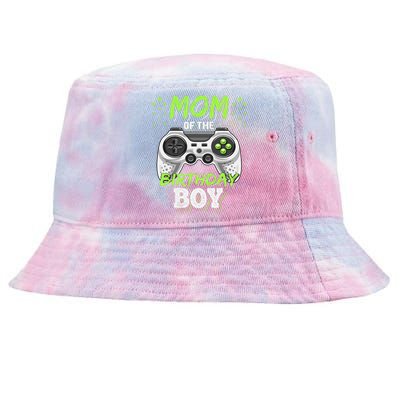 Mom Of The Birthday Boy Matching Video Gamer Party Tie-Dyed Bucket Hat