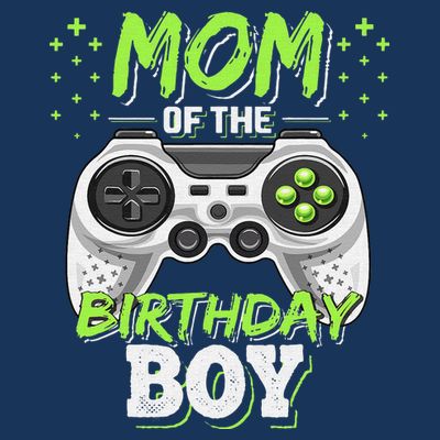 Mom Of The Birthday Boy Matching Video Gamer Party T-Shirt