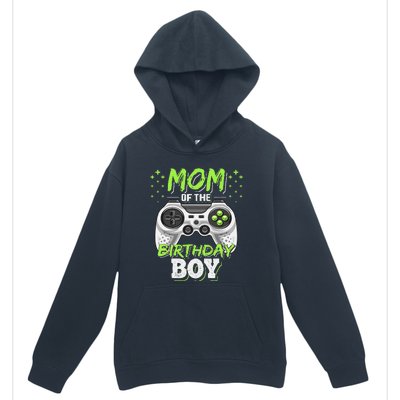 Mom Of The Birthday Boy Matching Video Gamer Party Urban Pullover Hoodie