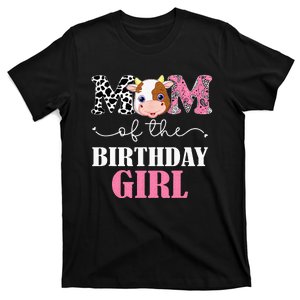 Mom Of The Birthday Girl Farm Cow Mommy Mama 1st T-Shirt