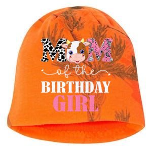 Mom Of The Birthday Girl Farm Cow Mommy Mama 1st Kati - Camo Knit Beanie