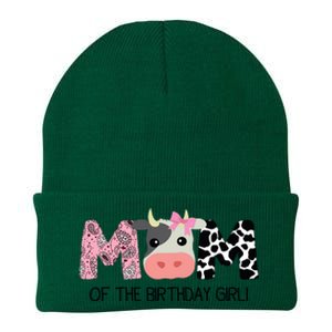 Mom Of The Birthday For Cow Farm Birthday Cow Mommy 1st Knit Cap Winter Beanie