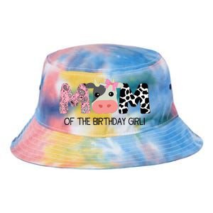 Mom Of The Birthday For Cow Farm Birthday Cow Mommy 1st Tie Dye Newport Bucket Hat