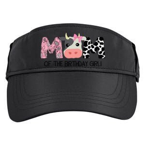 Mom Of The Birthday For Cow Farm Birthday Cow Mommy 1st Adult Drive Performance Visor