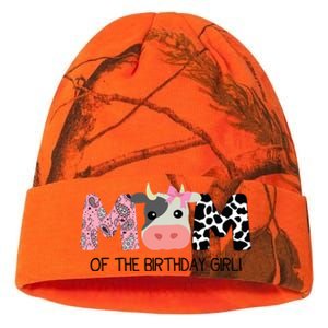 Mom Of The Birthday For Cow Farm Birthday Cow Mommy 1st Kati Licensed 12" Camo Beanie