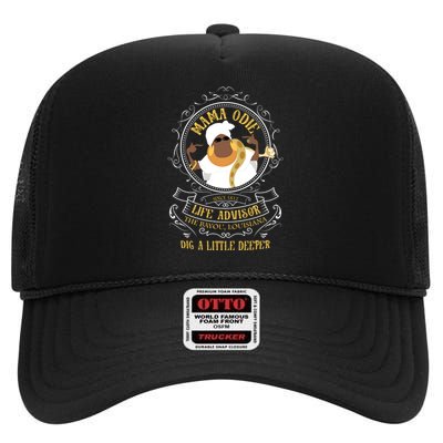 Mama Odie The Princess And The Frog Dig A Little Deeper High Crown Mesh Back Trucker Hat