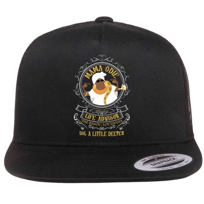 Mama Odie The Princess And The Frog Dig A Little Deeper Flat Bill Trucker Hat