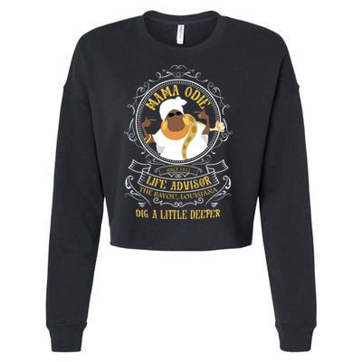 Mama Odie The Princess And The Frog Dig A Little Deeper Cropped Pullover Crew