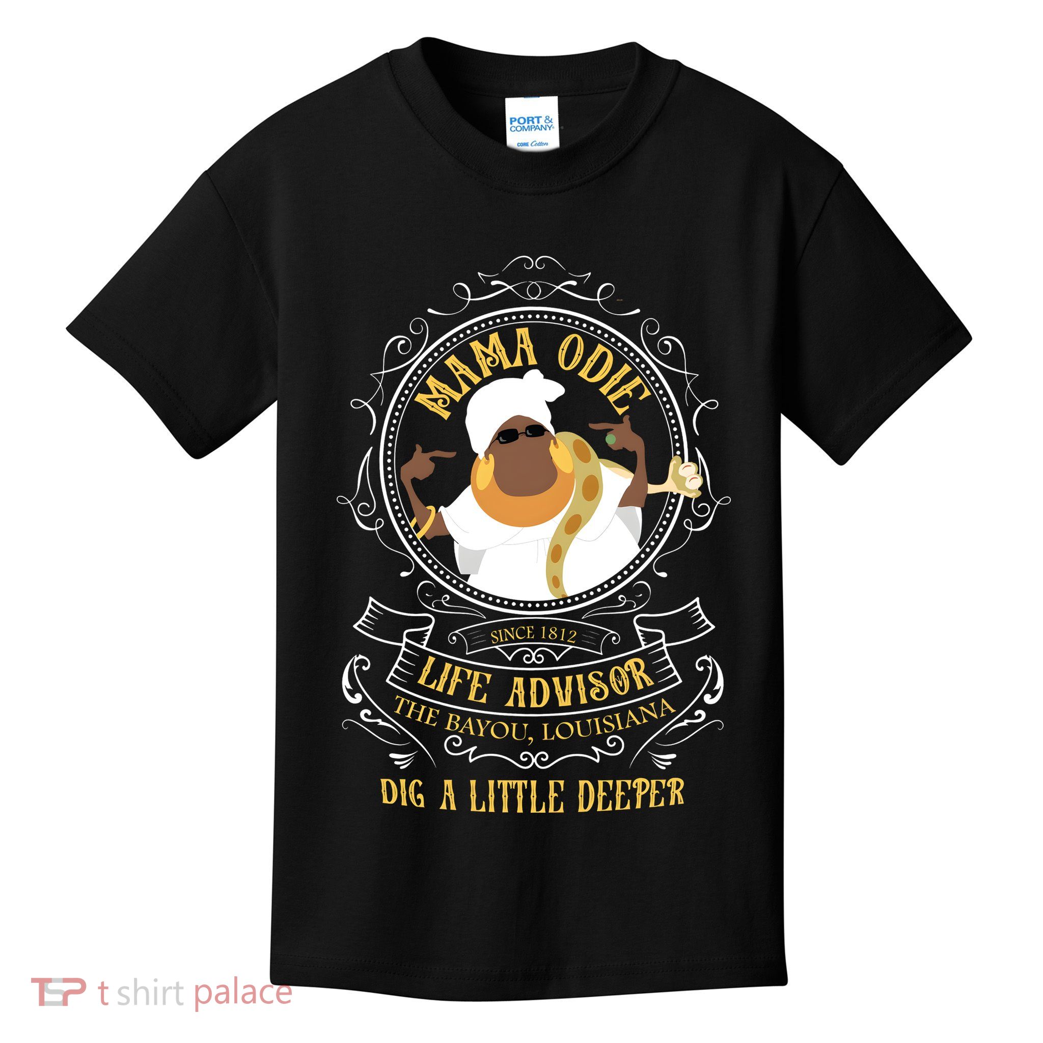 Mama Odie The Princess And The Frog Dig A Little Deeper Kids T-Shirt
