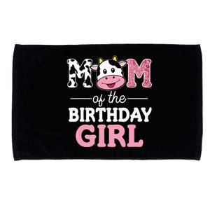 Mom Of The Birthday Farm Cow Mommy Mama 1st Microfiber Hand Towel