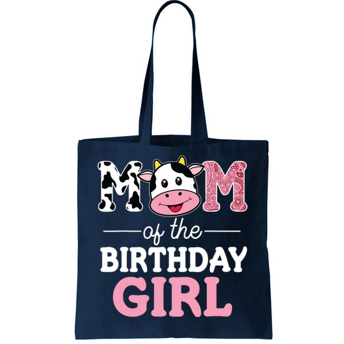 Mom Of The Birthday Farm Cow Mommy Mama 1st Tote Bag