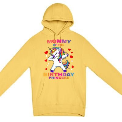 Mommy Of The Birthday Princess Unicorn Outfit Premium Pullover Hoodie