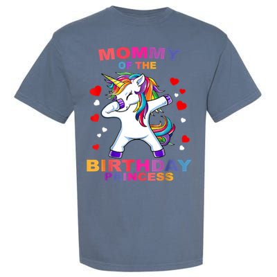 Mommy Of The Birthday Princess Unicorn Outfit Garment-Dyed Heavyweight T-Shirt