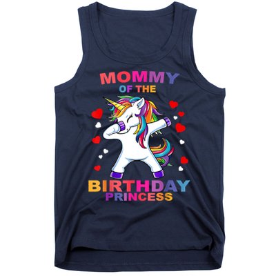 Mommy Of The Birthday Princess Unicorn Outfit Tank Top