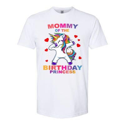 Mommy Of The Birthday Princess Unicorn Outfit Softstyle® CVC T-Shirt