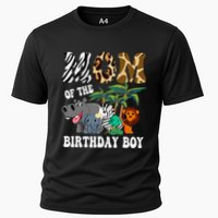 Mom Of The Birthday Boy Zoo Bday Safari Celebration Cooling Performance Crew T-Shirt