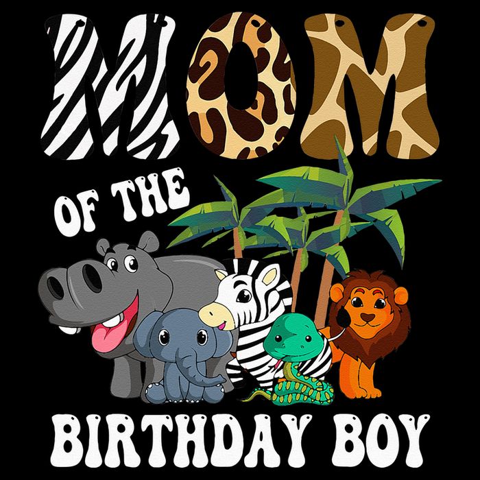 Mom Of The Birthday Boy Zoo Bday Safari Celebration City Backpack