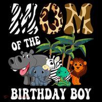 Mom Of The Birthday Boy Zoo Bday Safari Celebration Impact Tech Backpack
