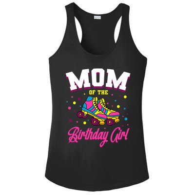 Mom Of The Birthday Girl Roller Skates Bday Skating Party Ladies PosiCharge Competitor Racerback Tank