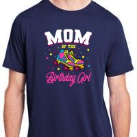 Mom Of The Birthday Girl Roller Skates Bday Skating Party Adult ChromaSoft Performance T-Shirt