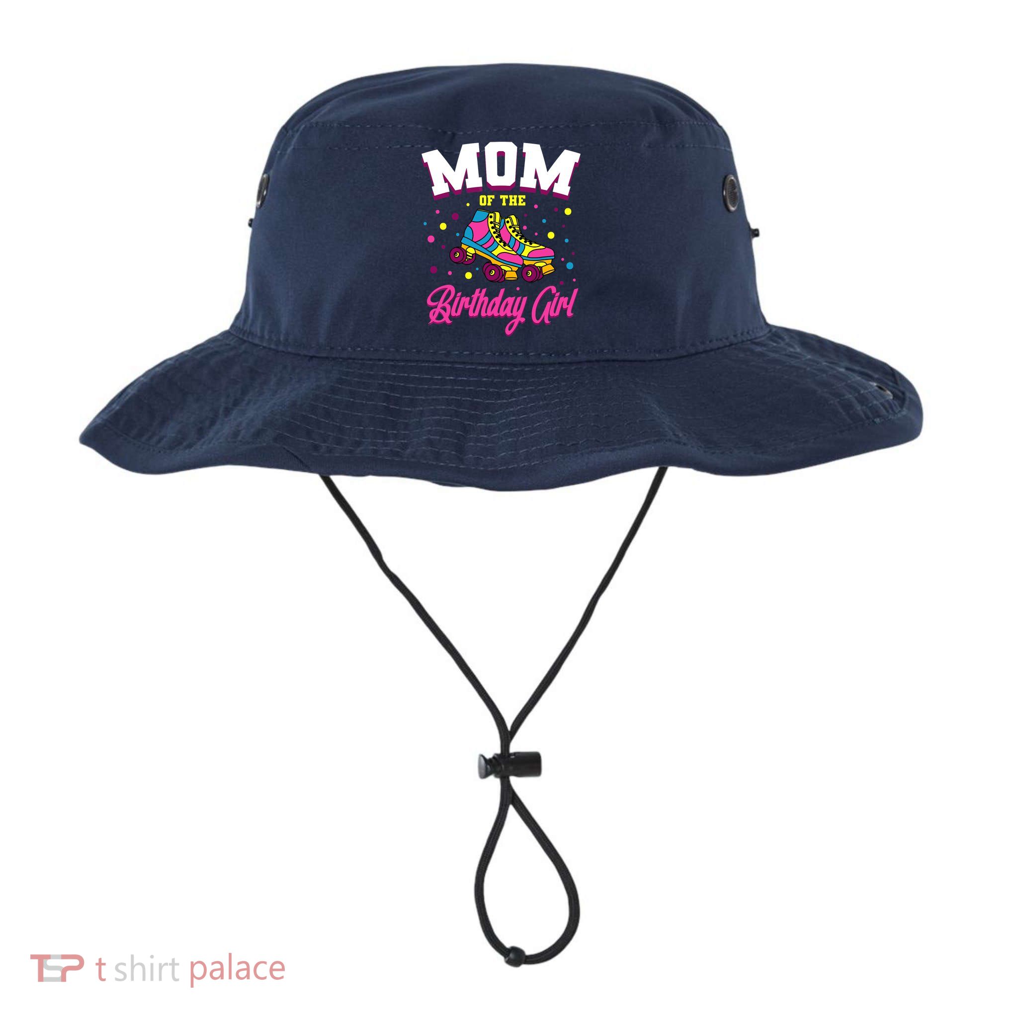 Mom Of The Birthday Girl Roller Skates Bday Skating Party Bucket Hat