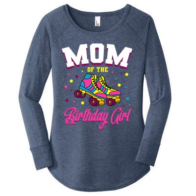 Mom Of The Birthday Girl Roller Skates Bday Skating Party Women's Perfect Tri Tunic Long Sleeve Shirt