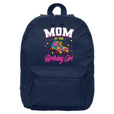 Mom Of The Birthday Girl Roller Skates Bday Skating Party 16 in Basic Backpack