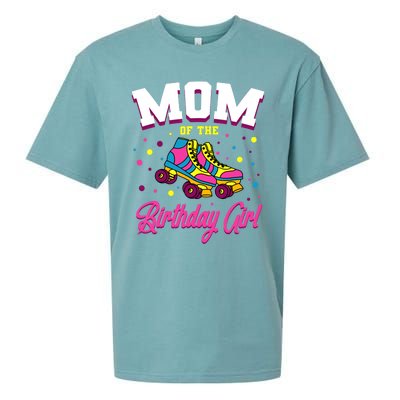 Mom Of The Birthday Girl Roller Skates Bday Skating Party Sueded Cloud Jersey T-Shirt