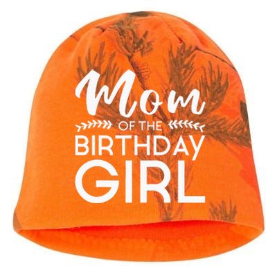 Mom Of The Birthday Girl Family Parents Mother Mommy Kati - Camo Knit Beanie