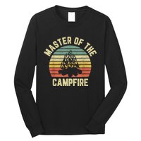 Master Of The Campfire Camping Vintage Camper Long Sleeve Shirt