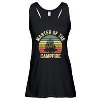 Master Of The Campfire Camping Vintage Camper Ladies Essential Flowy Tank