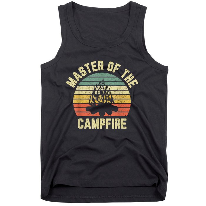 Master Of The Campfire Camping Vintage Camper Tank Top